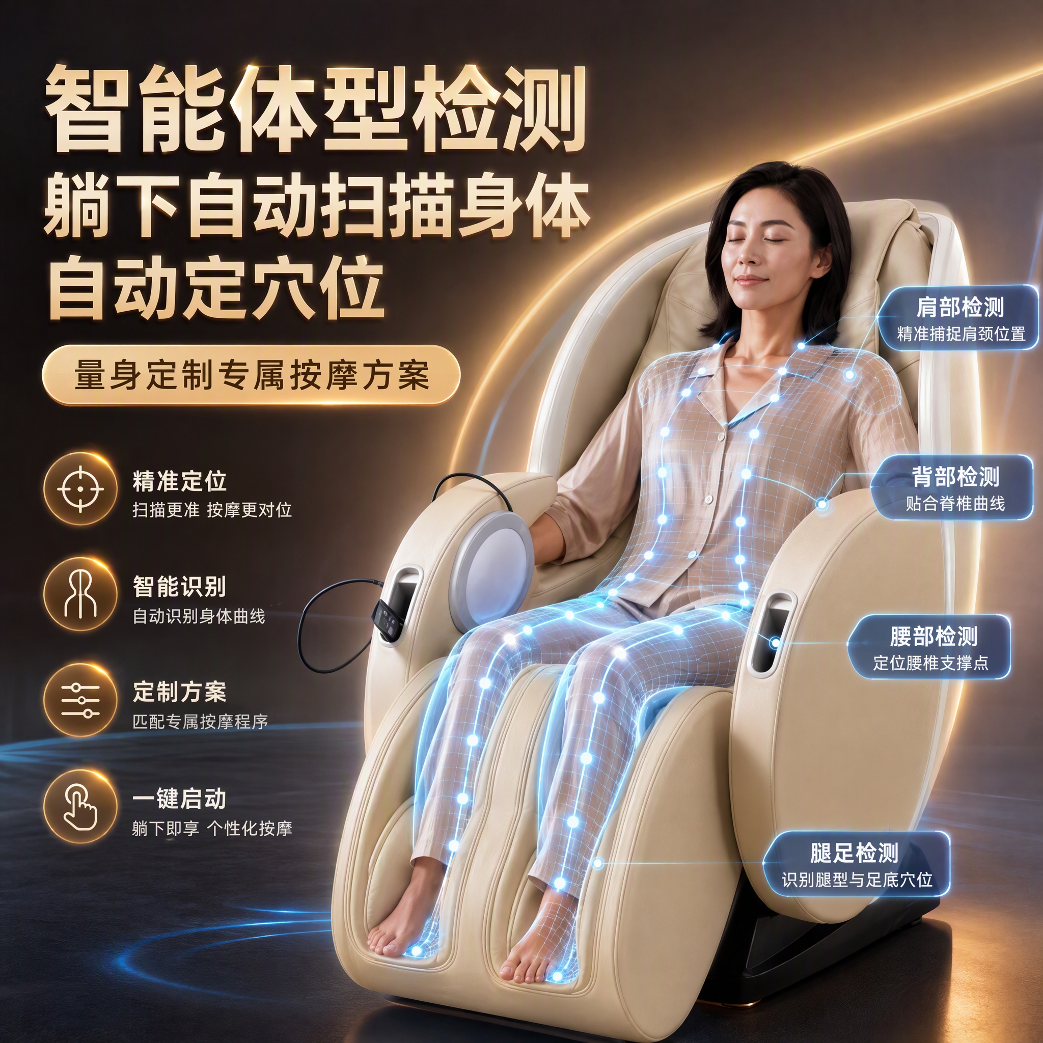 松下(Panasonic)按摩椅家用医疗认证2026全自动太空舱沙发椅全身智能按摩躺椅零重力生日送长辈男女朋友礼物MAB2 【百年松下 医疗科学手法】米色MAB2