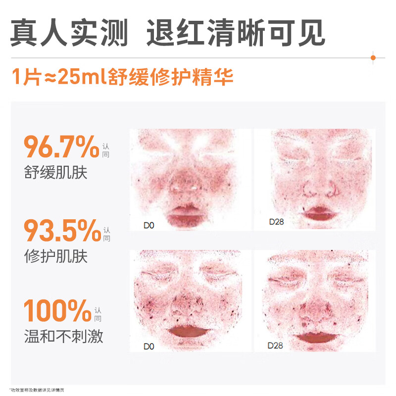 益肤微分子透明质酸钠面膜舒敏修护面膜礼物送女友 2片