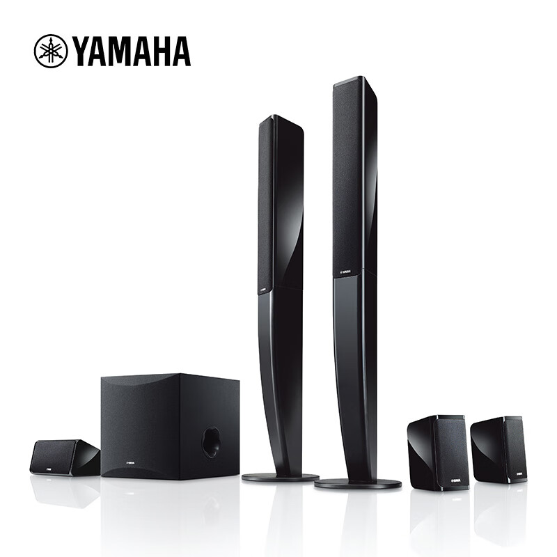 雅马哈（YAMAHA）NS-PA41 家庭影院音响套装5.1声道进口时尚立柱家用客厅音箱(六件套) 需另配功放 黑色