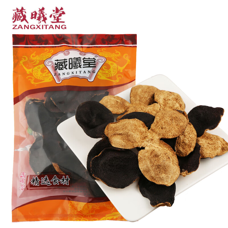 藏曦堂十五年老陳皮 產(chǎn)地：廣東新會(huì)的15年老陳皮 陳皮干 陳皮片 50克*1袋