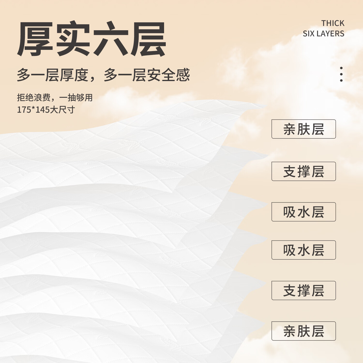 纸甄优品【1500张/提超大挂抽】悬挂抽纸优等品壁挂式抽纸卫生纸六层加厚 【1500张*6提】优等品整箱