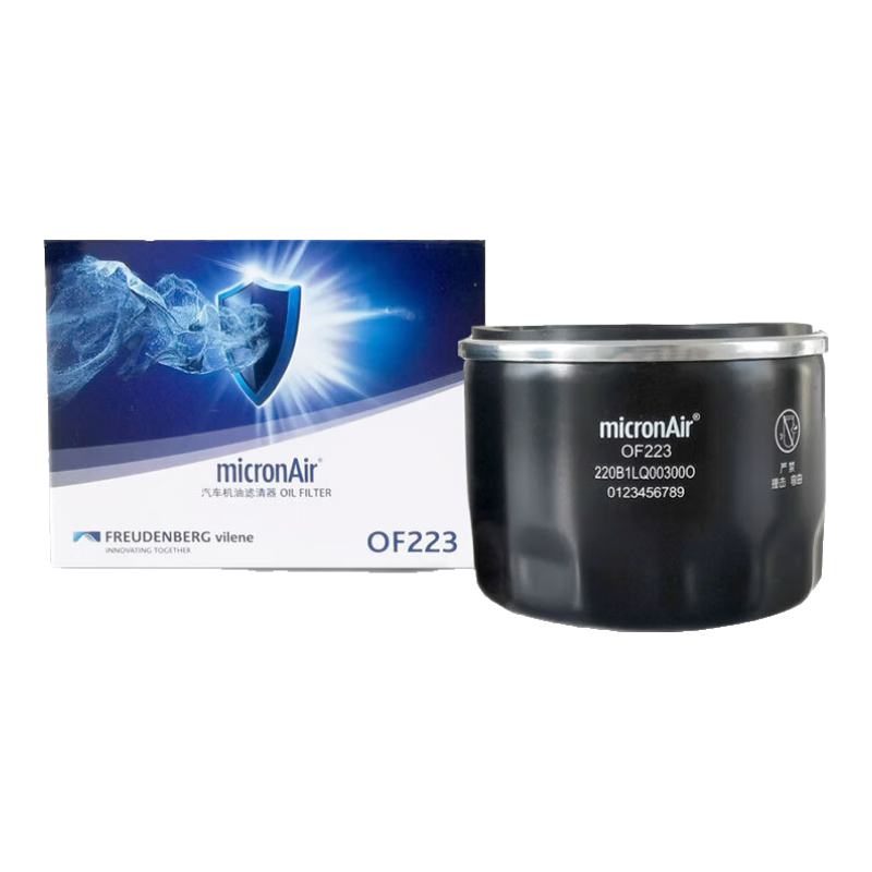 科德寶（MICRONAIR）機油濾清器機油濾芯機油格OF223適用?？怂?.0T1.5銳際1.5T福睿斯