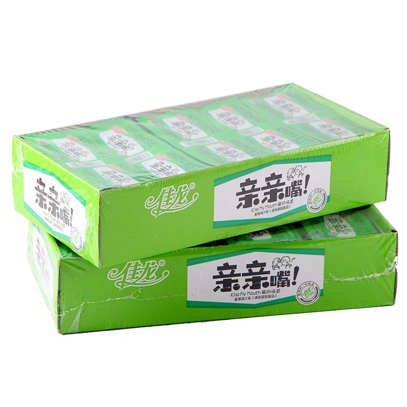 佳龙亲亲嘴辣条麻辣味麦辣鸡汁味200片卫生佳龙辣小零食儿时童年怀旧
