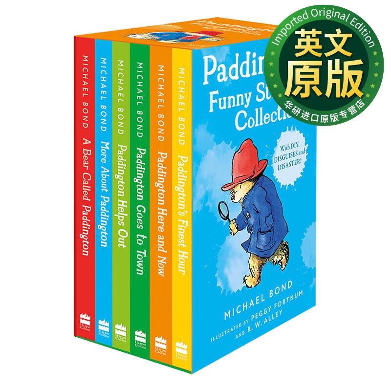 Paddington Funny Story Collection 帕丁顿熊系列 新版插画故事书 六册盒装 英文版 进口英语原版书籍 英文原版 Bond, Michael