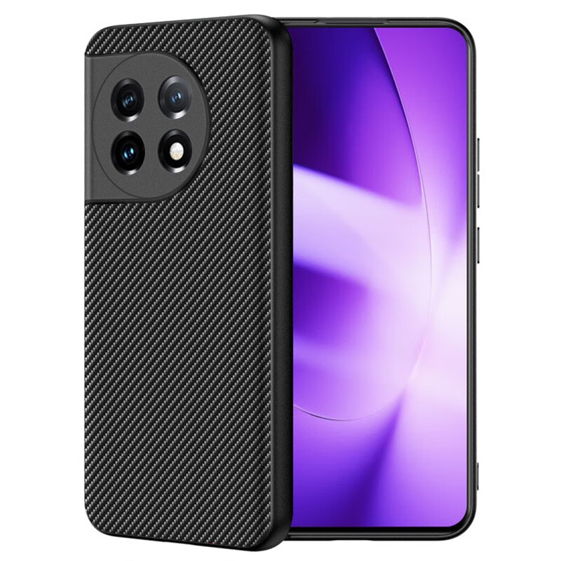 锦灏 一加11凯夫拉纹碳纤维手机壳商务镜头全包防摔保护套高档时尚