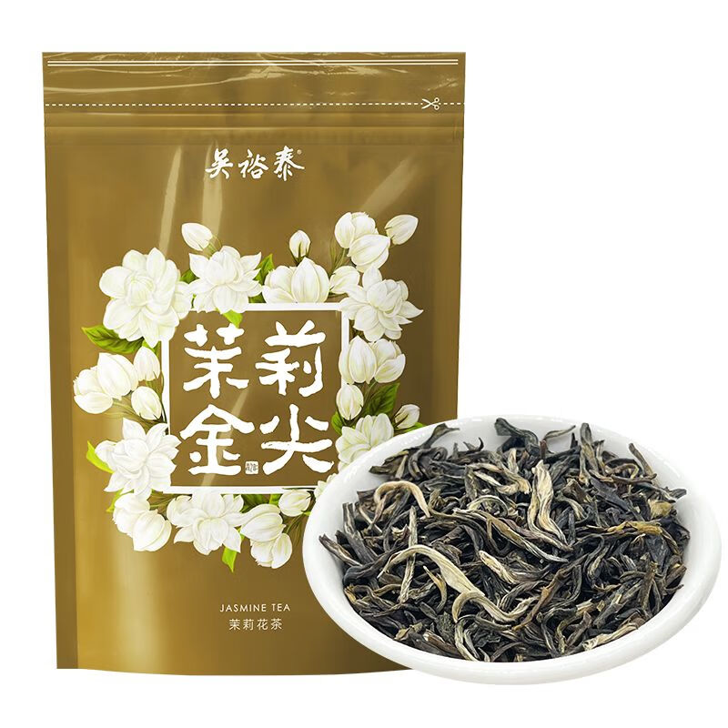 吴裕泰茶叶 花茶花草茶 新茶浓香茉莉花茶茉莉金尖 七窨高芽回甘50g袋装使用感如何?