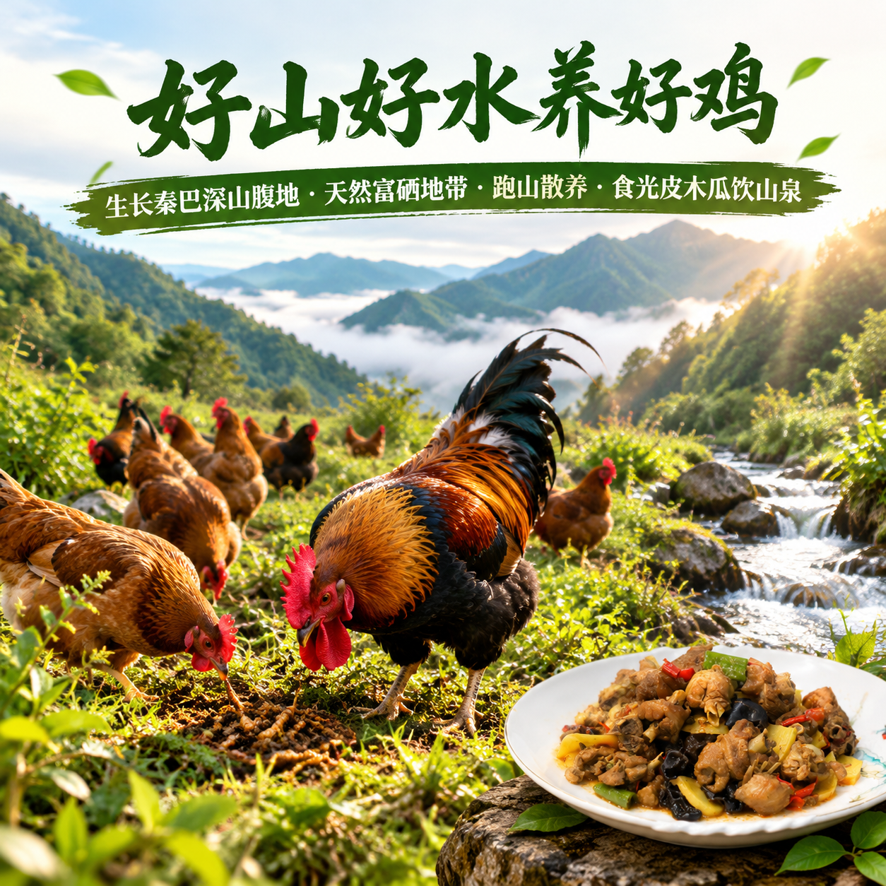 野炊送礼必备炒鸡陕西秦岭高山散养跑山鸡猛火炒制宿舍速食1250g 特惠划算装口味自选2袋（需备注口味）
