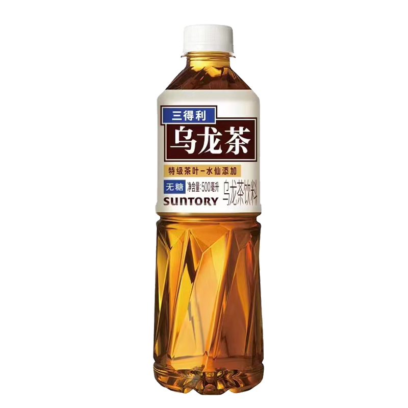 SUNTORY 三得利 无糖乌龙茶 0糖0脂 茶饮料  500ml*15瓶    新老包装随机发货 无糖乌龙茶 500ml*15瓶