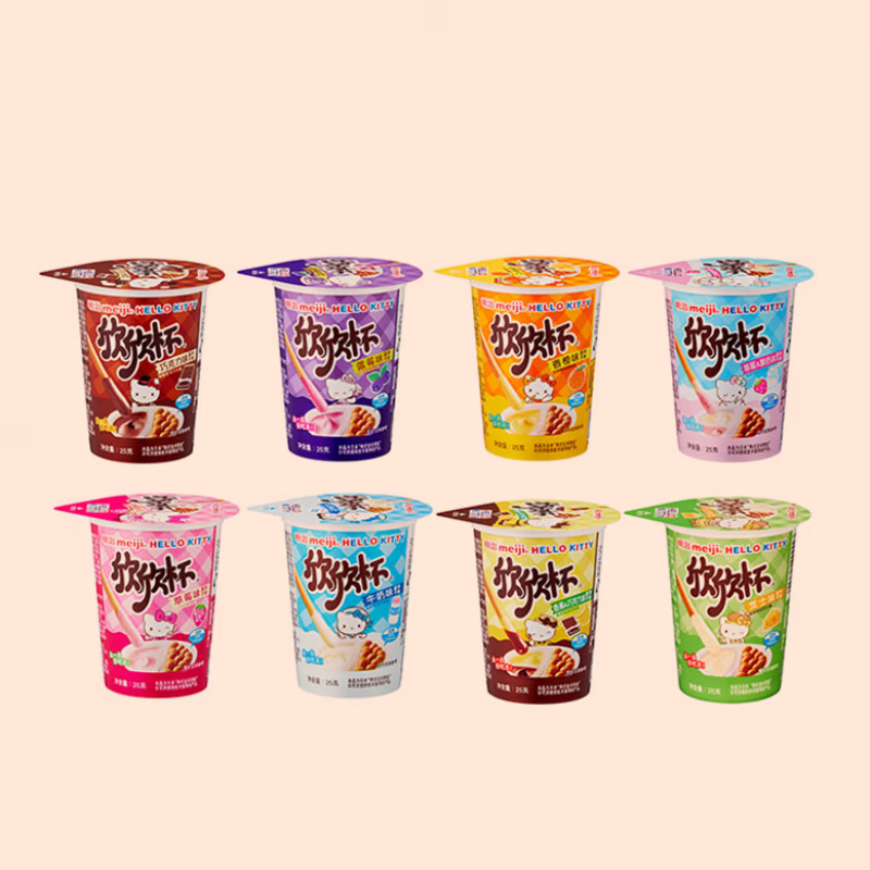 明治(meiji)欣欣杯25g 6杯3杯 饼干棒饼干条蘸酱儿童办公室休闲零食