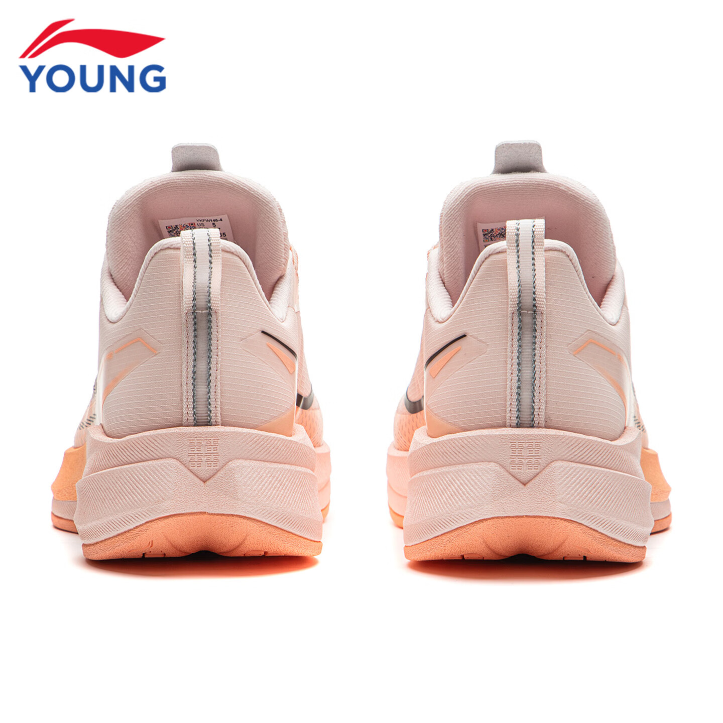 李宁(LI-NING)儿童跑步鞋2026秋冬新款赤兔9PRO男女大童䨻丝轻量高回弹跑鞋 奶昔粉/仙桃粉46-4 赤兔9 PRO 36