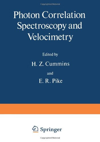 预订 photon correlation spectroscopy and velocimetry