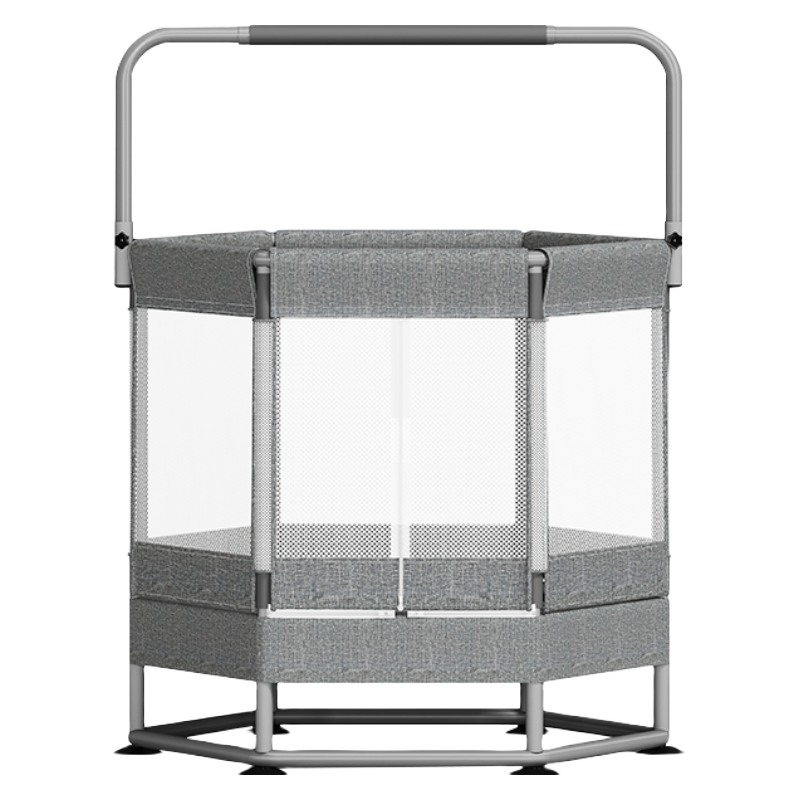 曼迪卡威（Mdikawe）蹦蹦床家用兒童室內(nèi)小孩寶寶蹭蹭床家庭跳跳床小型帶護(hù)網(wǎng)小型跳床 直徑1.3m/升級六邊雙層底座 配秋千+吊床+沙袋