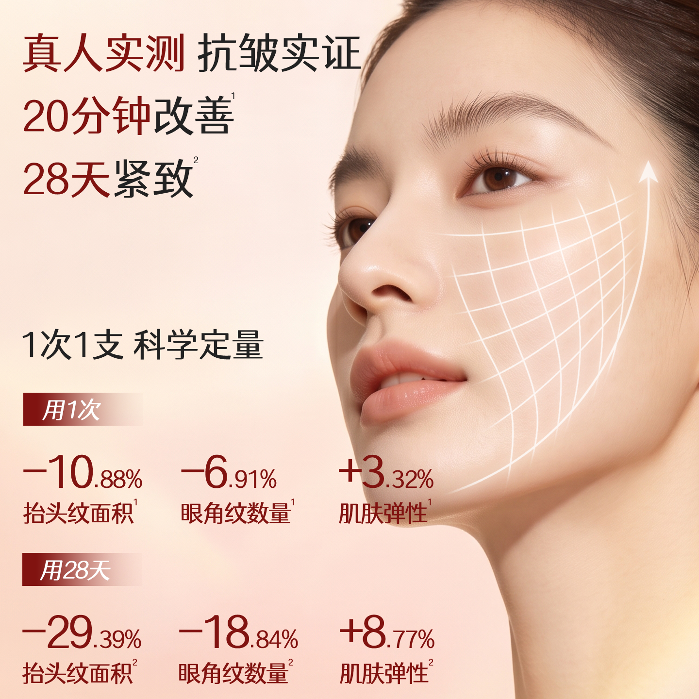 珀晓多肽特护原液抗皱紧致淡纹次抛精华液敏感肌面部精华7支装 珀晓多肽特护原液 1g*7支
