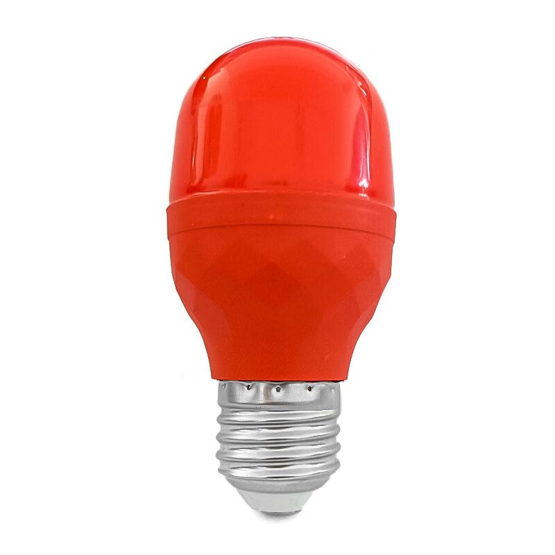 SWZMOK ZM0019红色灯泡LED红光 e27螺口灯笼防水灯头红色灯泡节能灯 LED 8W
