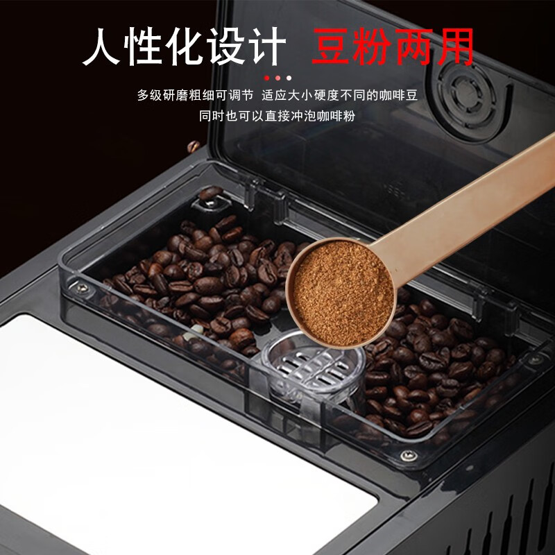 亿贝斯特（EB）意式全自动咖啡机美式家用研磨一体意式小型商用奶泡19Bar萃取110V电压 咖啡机商用110V美规电压 EB-2016咖啡机