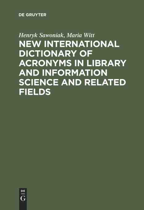 预售 按需印刷 new international dictionary of acronyms in