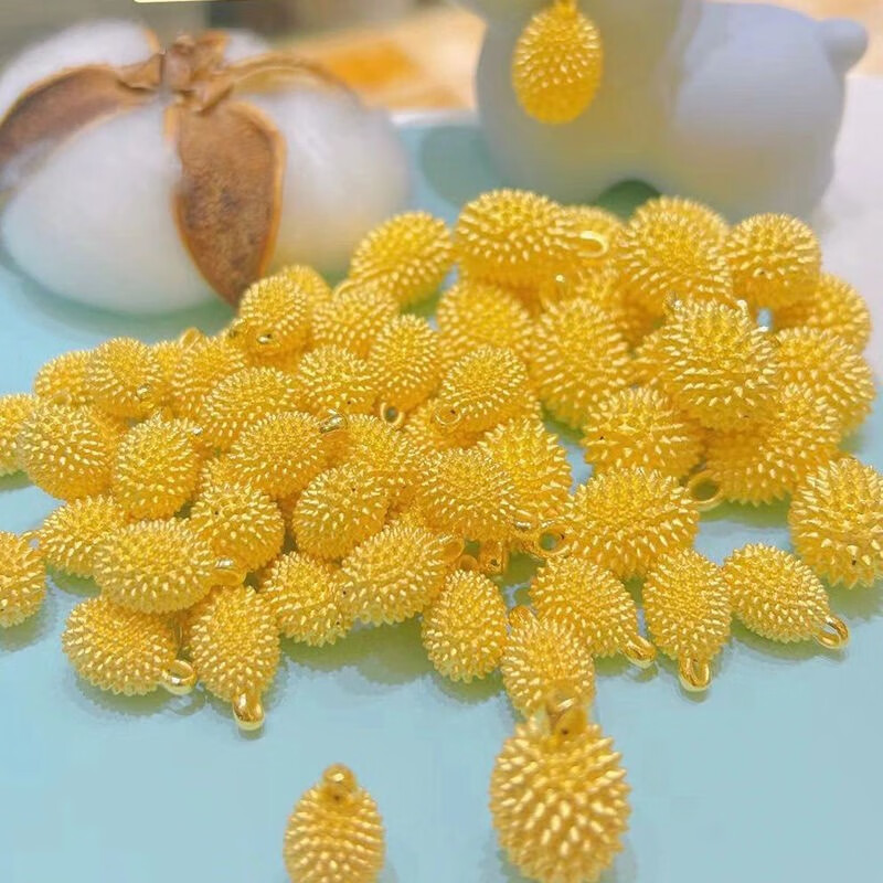 mox老凤凰黄金吊坠999足金吊坠榴莲忘返女项链锁骨链送女友节日礼物