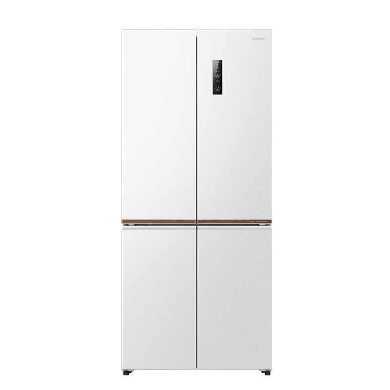容声（Ronshen）60厘米薄503升十字对开四开门超薄可嵌入式冰箱家用变频一级能效大容量BCD-503WD1FPQ白色
