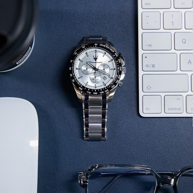 玛莎拉蒂（MASERATI）手表男迪通拿十大名表探索者竞速运动石英表男表高级感生日礼物 【热销】黑白熊猫 R8873612049