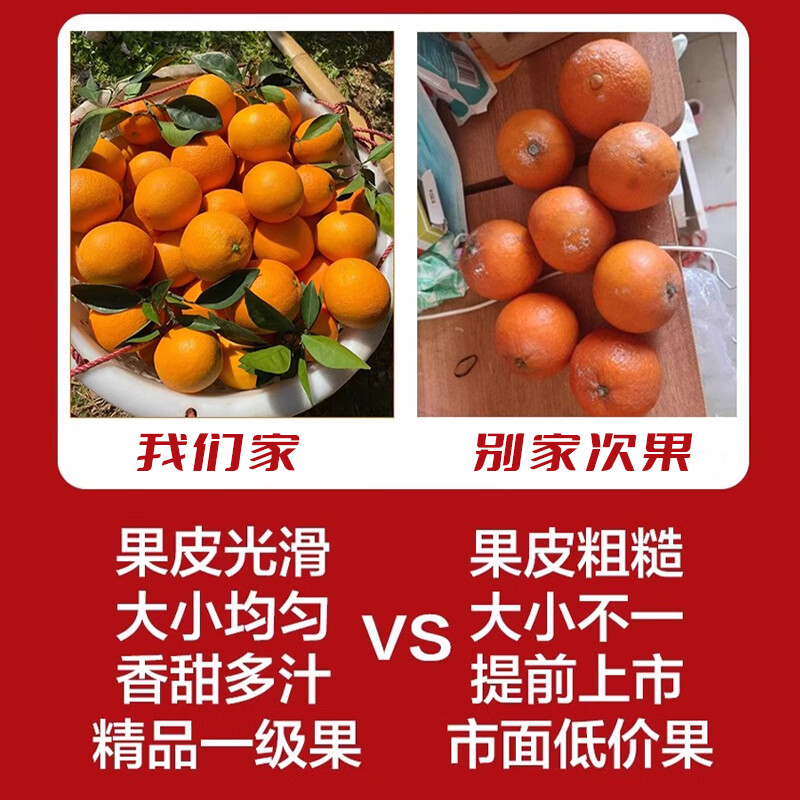 果小恩湖北纽荷尔脐橙【正宗】高山水果手剥甜橙新鲜应季现摘现发 65-70mm小果 含箱5斤丨尝鲜装【净重4.5斤】