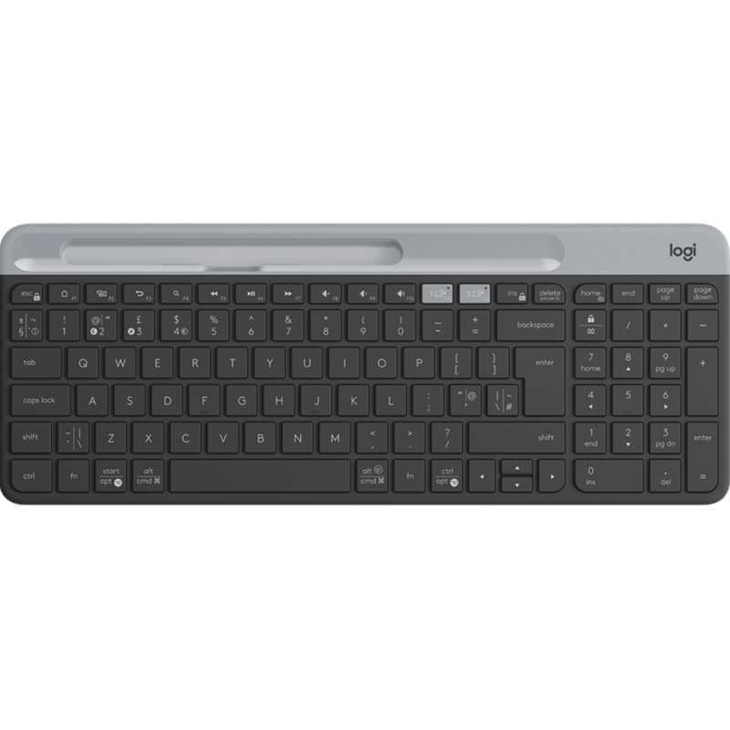 罗技（Logitech）K580无线蓝牙静音键盘鼠标套装轻薄键鼠套装办公游戏苹果笔记本平板电脑键盘 K580 无线蓝牙双模键盘 星空灰