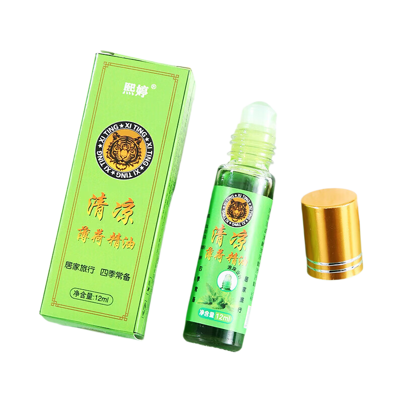 滚珠型清凉薄荷油风油精味清凉消毒防暑提神醒脑防晕防困 【滚珠款 12毫升】1瓶