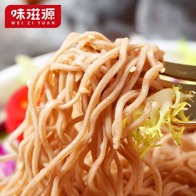 味滋源网红休闲零食追剧宅家出游饱腹代餐小吃食品 荞麦面60g/袋 5袋
