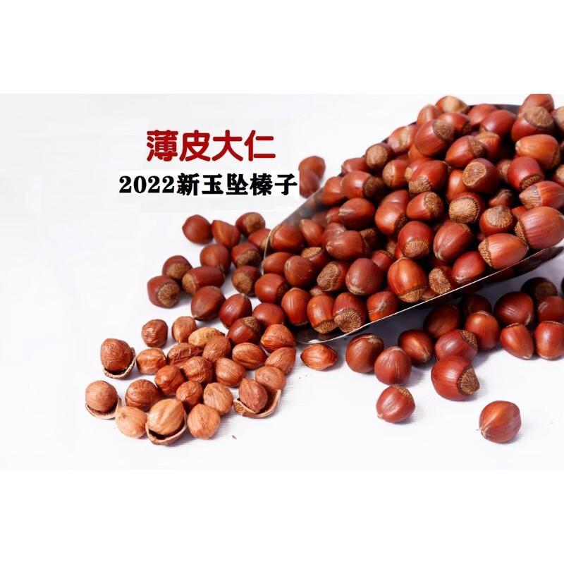 贝棋禾年新榛子铁岭玉坠榛子东北特产不开口大榛子坚果干果 夹z