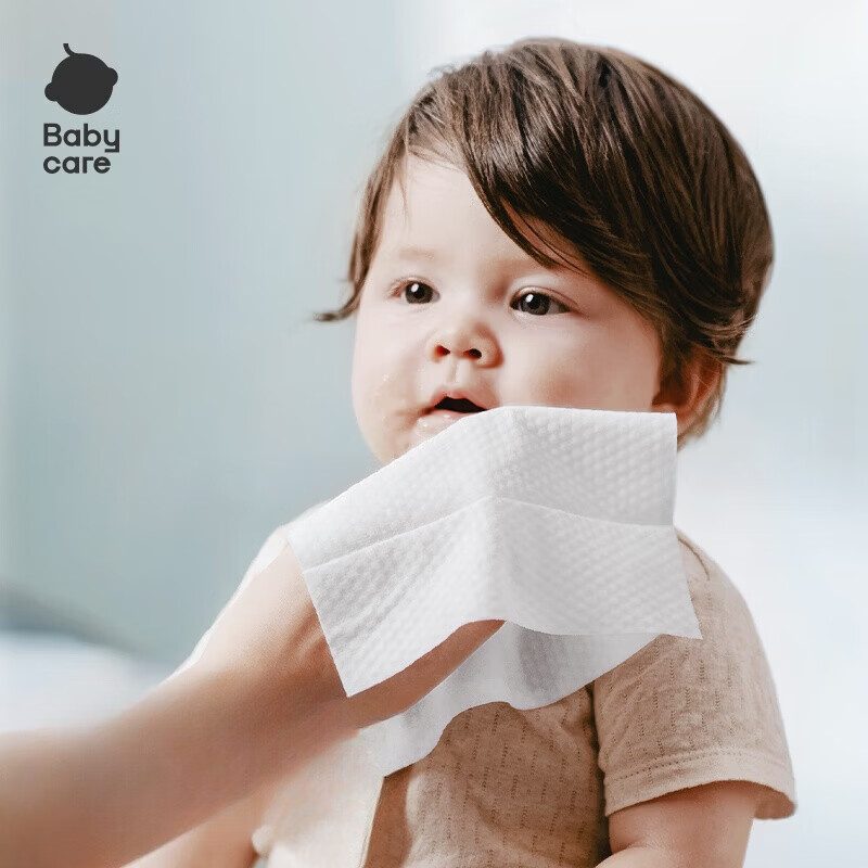 babycare 婴幼儿手口湿巾 白盖 20抽 10包 /提