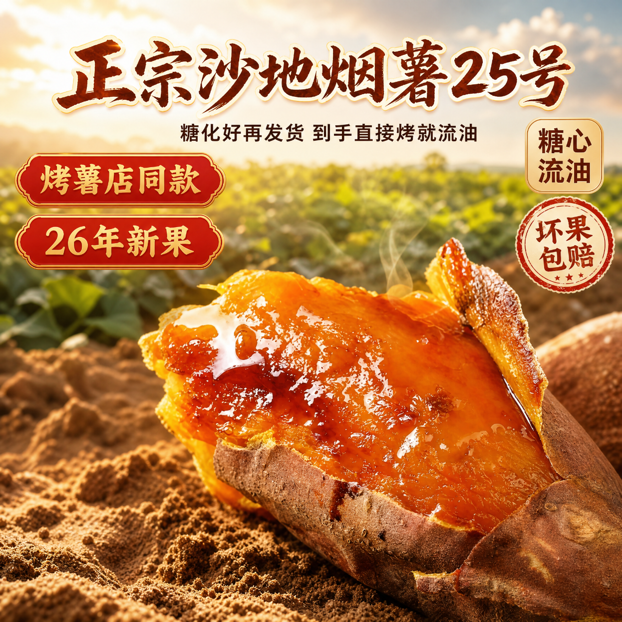 云禾青穗正宗烟薯25号新鲜糖心蜜薯沙地烟薯红薯地瓜烤薯店同薯辅食代餐 5斤【实惠装】烟薯小果(1~3两)