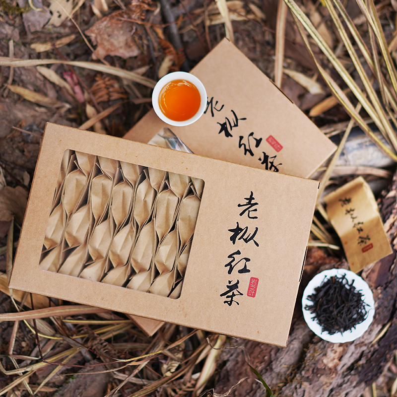 皇茅武夷山桐木关正山岩茶小种红茶浓香型老枞红茶小袋装500g散装