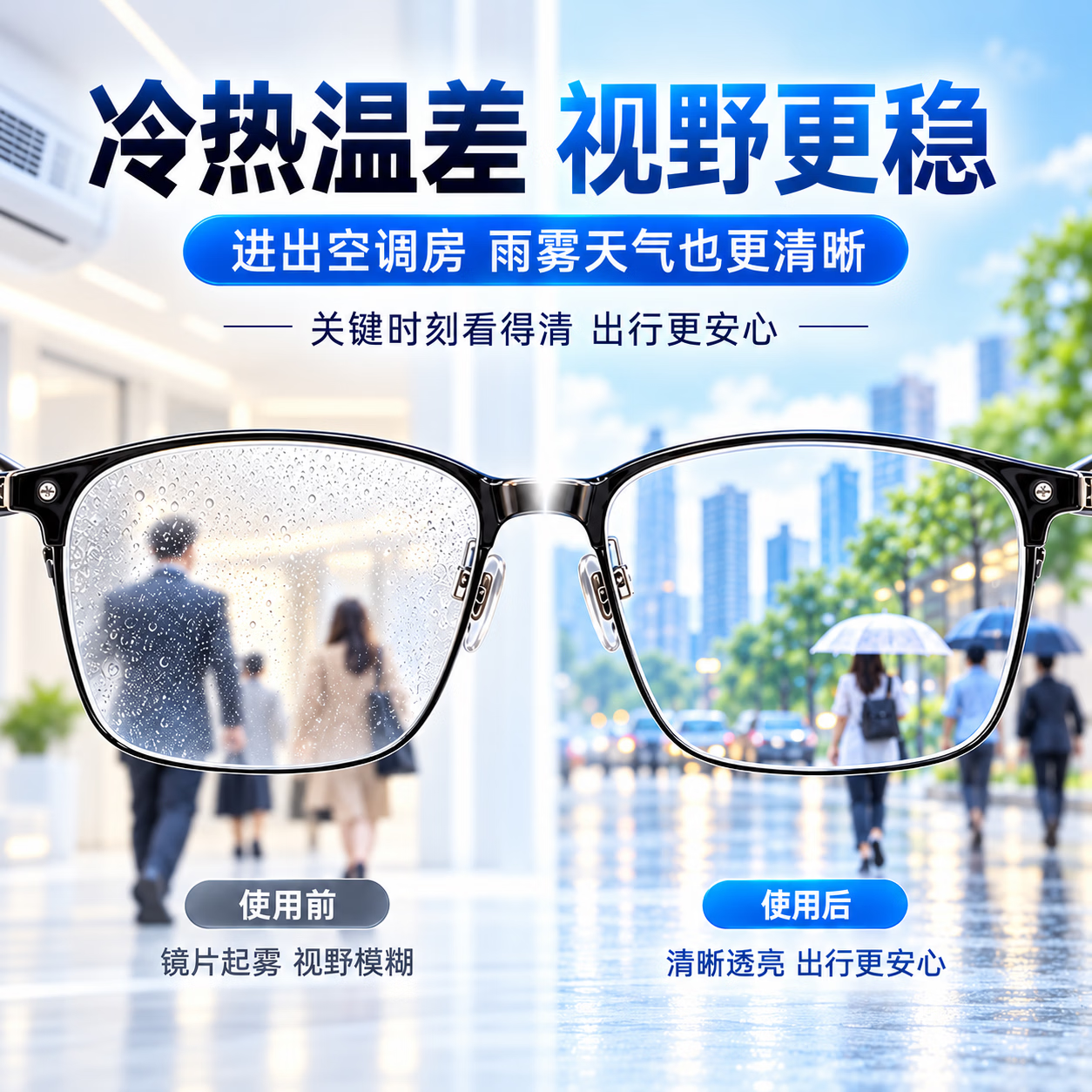 ZYVI日本眼镜清洁湿巾防雾湿巾一次性眼镜布手机镜头除雾清洁湿巾便携 100片*3盒【防雾款】眼镜清洁湿巾