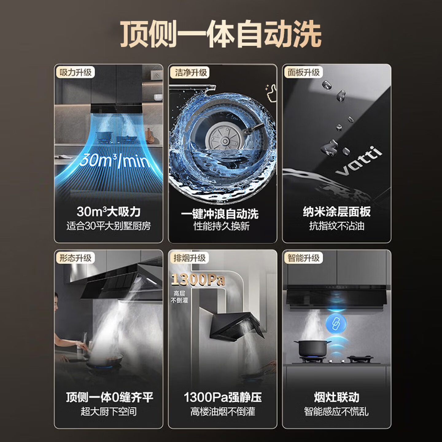 华帝油烟机i11S36M【小飞碟Pro旗舰款】蒸汽热水洗欧式29风量大吸力静音一级能效2026新款S66/S66P/K9 S68/S66Z【单烟机】30m³吸力