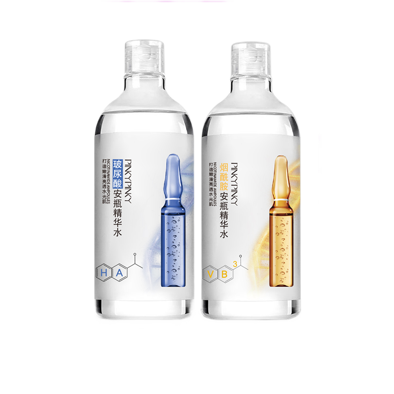 缤肌 烟酰胺玻尿酸安瓶精华大瓶爽肤精华水原液补水保湿毛孔男女 玻尿酸*1+烟酰胺*1【共2瓶】