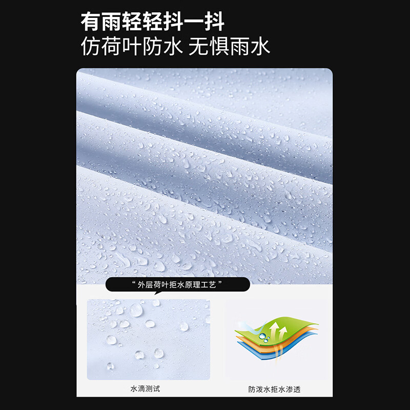 马克华菲(MARK FAIRWHALE)三合一冲锋衣男2026新款秋冬季徒步登山服防风防水连帽外套 月光蓝【三合一】 2XL (建议体重165-180斤)