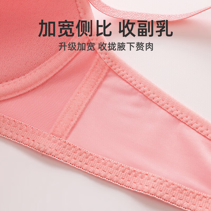 【甄选百货】无钢圈文胸聚拢调整大码内衣中年妇妇中老年妈妈薄款 肤色 XL 36/80AB