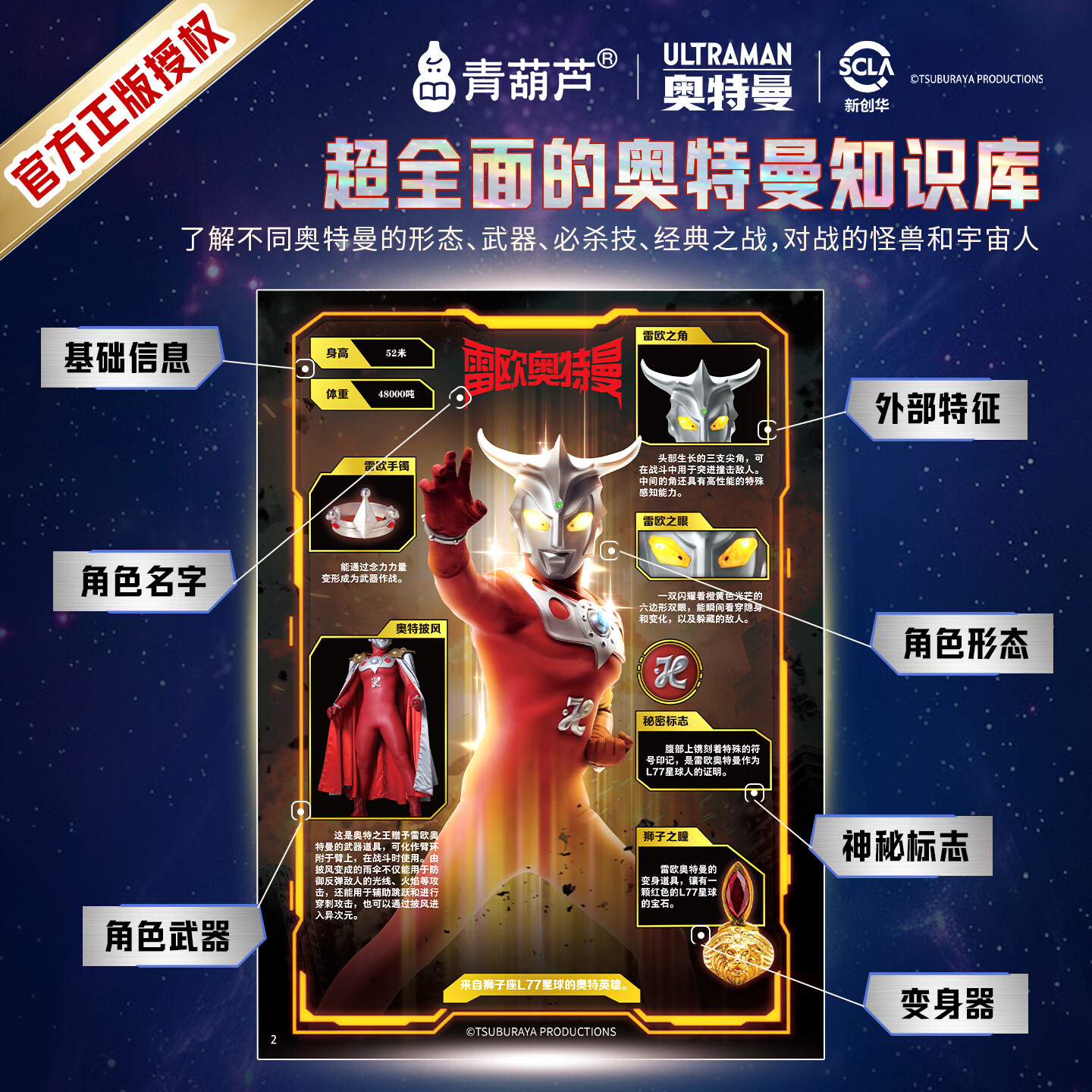 奥迷60周年青葫芦光之书奥特曼宇宙英雄珍藏画册儿童生日礼物绘本故事卡通动漫3-8-12岁小学生赛罗迪迦雷欧书籍周边官方授权正版 光之书奥特曼夜光画册加赛罗面具(无紫光灯)