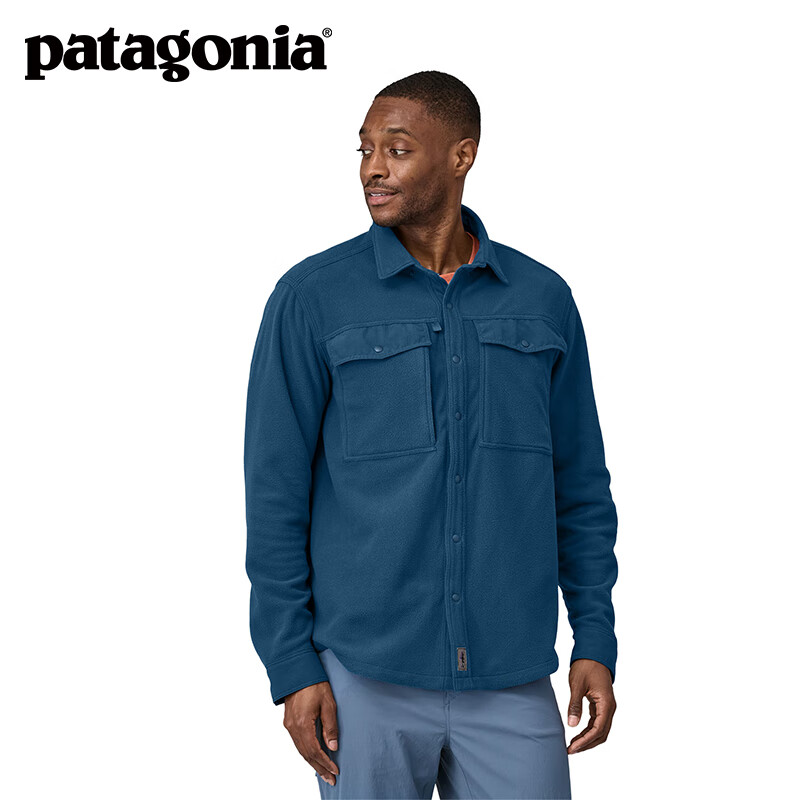 巴塔哥尼亚（Patagonia）男士休闲轻质飞钓衬衫抓绒衣外套长袖 Early Rise Snap 52225 LMBE S