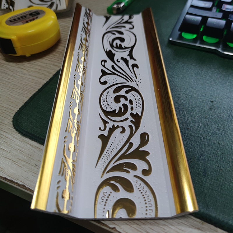 以琛定制pvc吊顶装饰材料石膏线条顶角线阴角线吊顶装潢102米起发  3