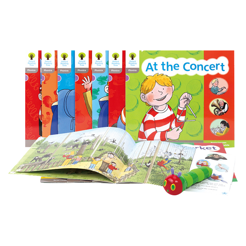 微瑕品 介意慎拍  牛津阅读树点读版 自然拼读 1阶12册套装  oxford reading tree Level 1 英文原版绘本 分级阅读绘本