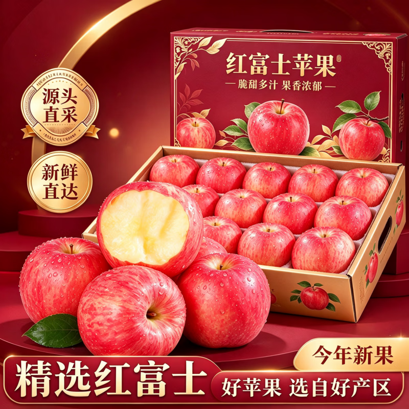 闽农语果红富士苹果5斤 13.9元 - 86线报