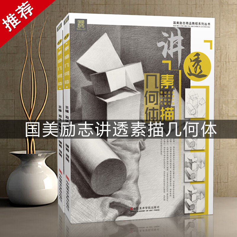 【现货速发】讲透素描几何体国美励志精品教程系列丛书素描几何形体结构石膏临摹写生解析美术高艺联考书籍