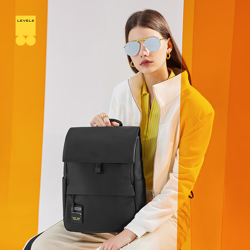 地平线8号（LEVEL8）休闲商务笔记本电脑双肩旅行背包男女通勤14英寸MOMENT系列Mini黑