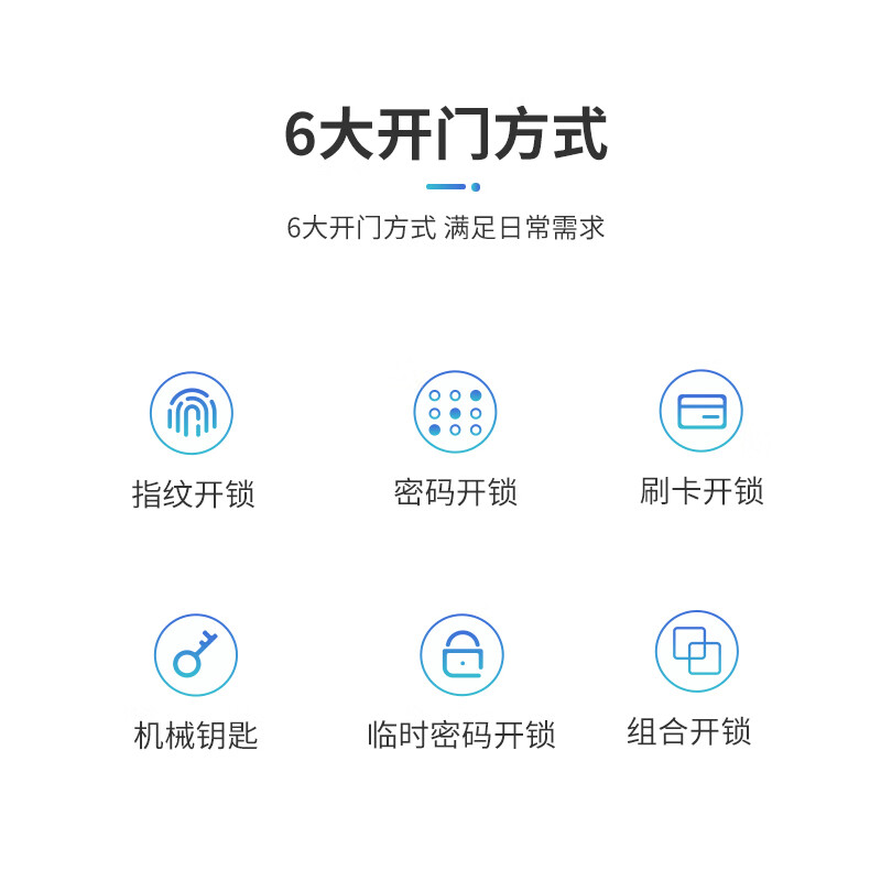 鼎山科技智能锁一握开指纹锁家用防盗门密码锁电子锁简约入户门锁DQ01 DQ01