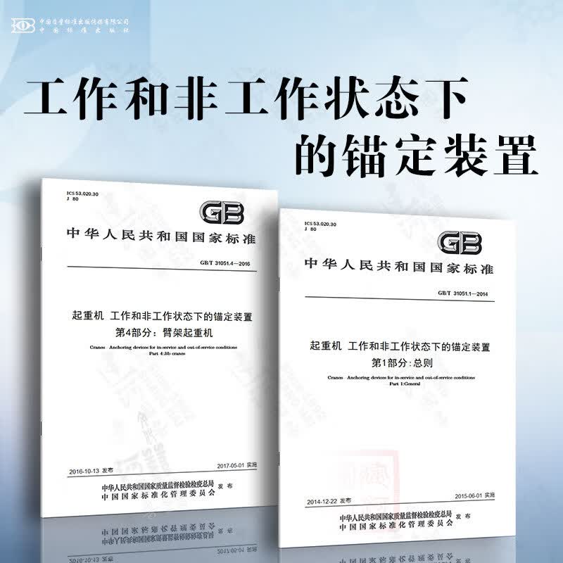 起重机 工作和非工作状态下的锚定装置
