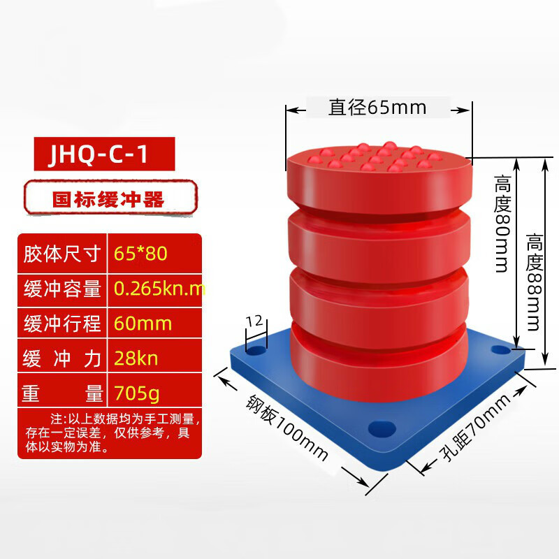 阅朗国标jhq-c型聚氨酯缓冲器 起重机行车建筑模台设备用防撞器 国标