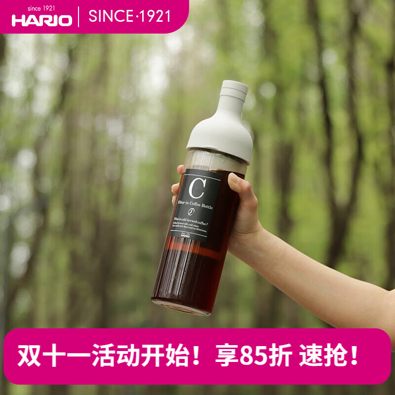 HARIO 冷泡咖啡壶冷萃壶咖啡泡茶壶耐热玻璃欧式萃取细密过滤网冷泡壶 STTOKE联名款冷萃壶套装