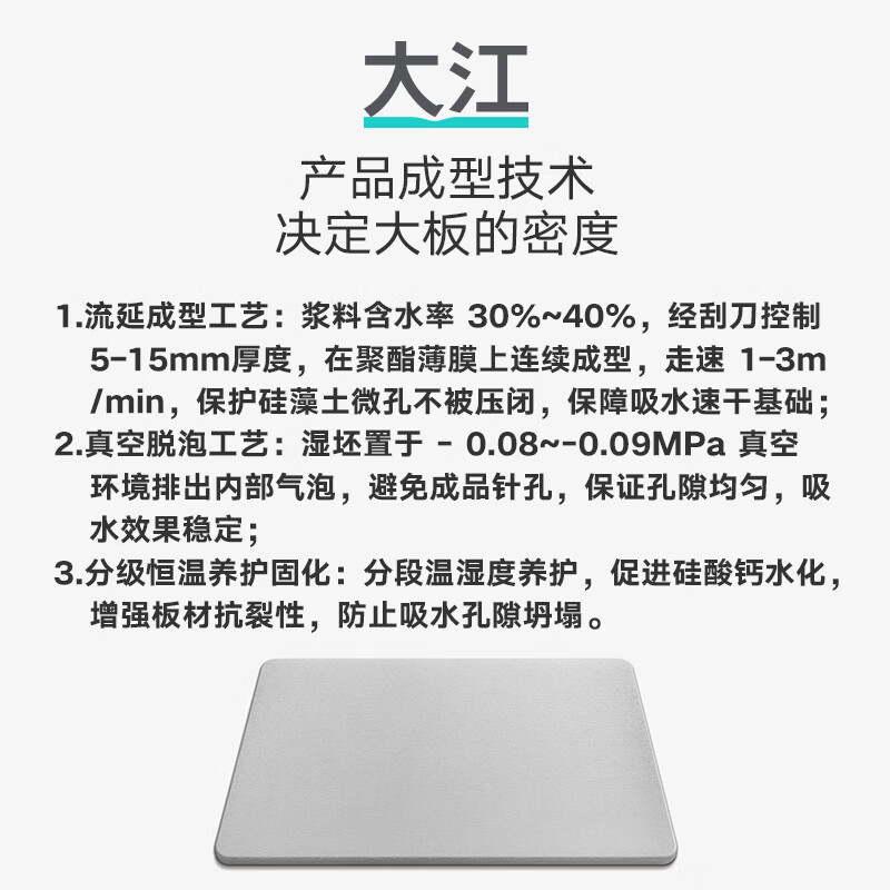 大江硬硅藻泥地垫浴室吸水垫卫生间脚垫厕所门口吸水地垫浴室防滑垫 【天然硅藻土】简约灰39*60cm