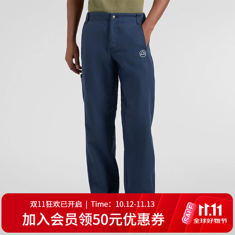 拉思珀蒂瓦（LA SPORTIVA）【26新品】户外休闲攀岩裤舒适耐磨防泼水长裤男女款 Highball 【男款】夜空蓝/粉白 M