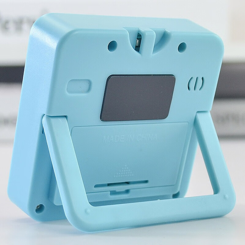 万梭 卡通计时器可静音闹钟时钟督促学习做题厨房瑜伽倒计时实用桌面 天空蓝【震动版】DZ-006